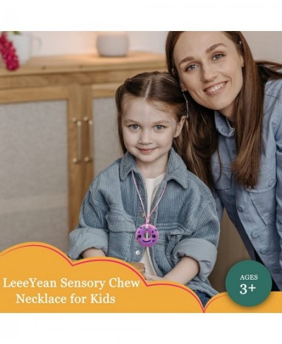 Chew Necklace for Sensory Girls Silicone Chewy Necklaces for Kids with Autism ADHD SPD Chewing Oral Motor Therapy Toy $22.76 ...