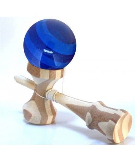 Bamboo Kendama with Translucent Blue Ball with Extra String for Kids Teens Adults Festival Gift $27.96 - Kids' Handheld Games