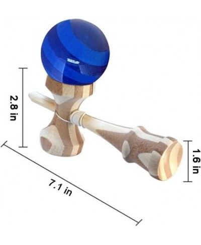 Bamboo Kendama with Translucent Blue Ball with Extra String for Kids Teens Adults Festival Gift $27.96 - Kids' Handheld Games