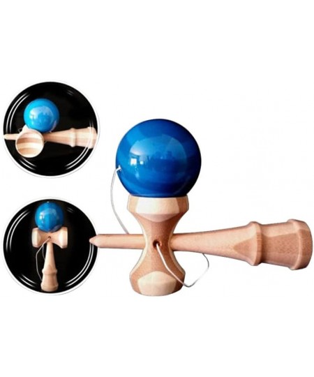 Bamboo Kendama with Translucent Blue Ball with Extra String for Kids Teens Adults Festival Gift $27.96 - Kids' Handheld Games