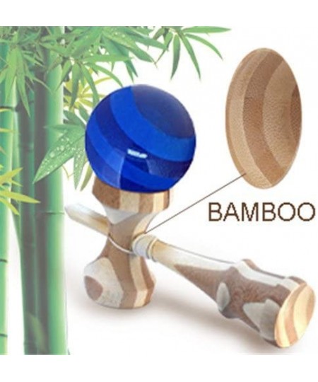 Bamboo Kendama with Translucent Blue Ball with Extra String for Kids Teens Adults Festival Gift $27.96 - Kids' Handheld Games