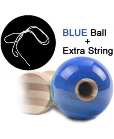 Bamboo Kendama with Translucent Blue Ball with Extra String for Kids Teens Adults Festival Gift $27.96 - Kids' Handheld Games