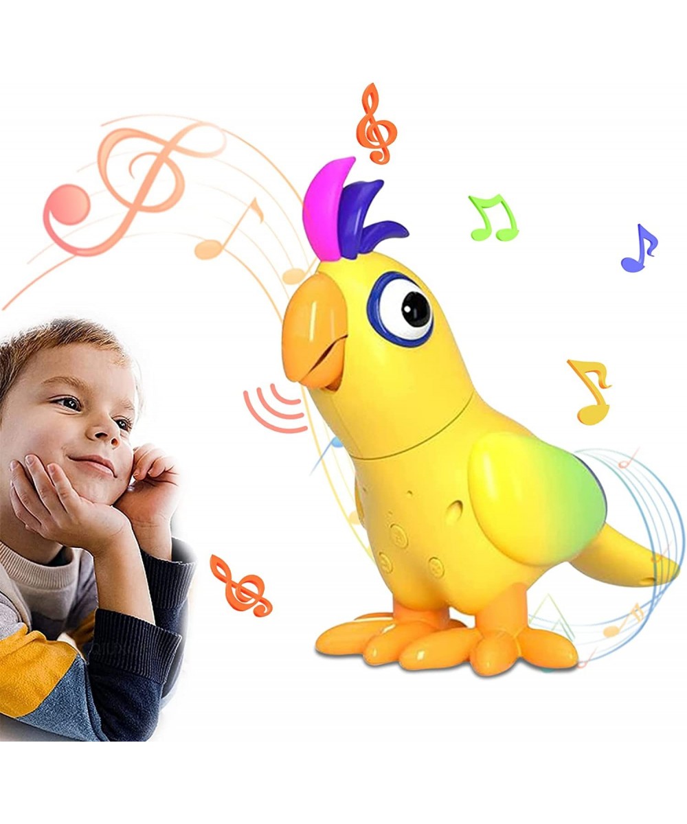 Talking Interactive Parrot Advanced Training Talk Back Music Touch Modes USB 400mAh Long Standby Realistic Fake Bird Toy for ...