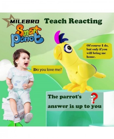 Talking Interactive Parrot Advanced Training Talk Back Music Touch Modes USB 400mAh Long Standby Realistic Fake Bird Toy for ...