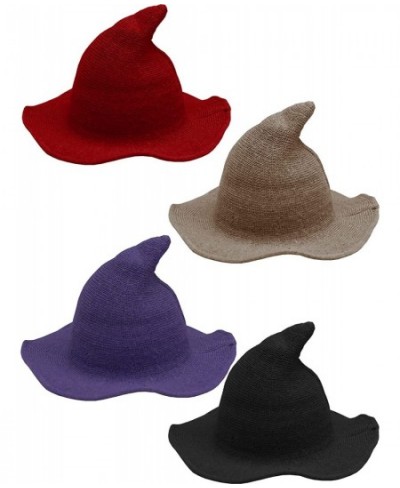 4 Pack Halloween Witch Hat Wool Witch Hats for Halloween Party Decor $57.96 - Kids' Party Hats