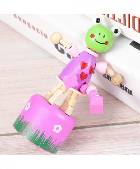 5pcs Wooden Push up Toy Finger Puppets Thumb Press Base Wooden Clown Puppets for Home Office Desk Decoration $21.89 - Finger ...