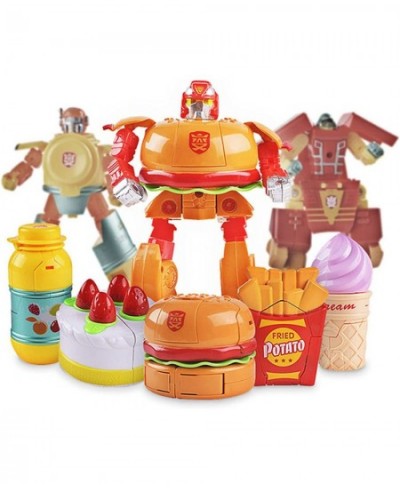 2 PCS DIY Food Deformable Robot Toys Pack Yogurt Ice Cream Transformer Robot Cube Early Educational Brain Blocks Toys Set for...