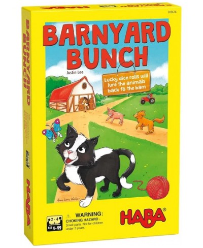 Barnyard Bunch - A Cooperative Dice Rolling Racing Game for Ages 4 and Up (Made in Germany) $33.93 - Dice Games