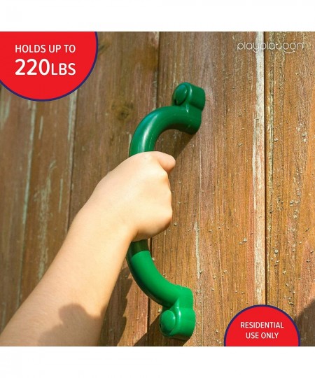 Playground Safety Handles 2 Pack – Green Grab Handle Bars for Outdoor Jungle Gym or Swing Set $17.30 - Play Sets & Playground...