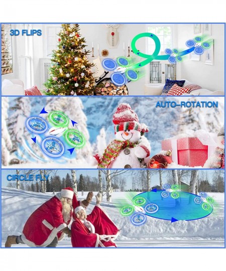 Drones for Kids RC Mini Drone with LED Lights for Beginners RC Helicopter Quadcopter with Five Cool Light Effects Auto Hoveri...