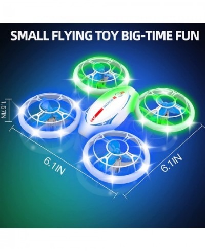 Drones for Kids RC Mini Drone with LED Lights for Beginners RC Helicopter Quadcopter with Five Cool Light Effects Auto Hoveri...