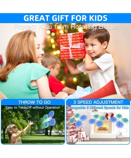 Drones for Kids RC Mini Drone with LED Lights for Beginners RC Helicopter Quadcopter with Five Cool Light Effects Auto Hoveri...