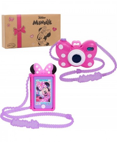 Disney Junior Minnie Mouse Cell Phone and Camera 2-Pack Set with Lights and Realistic Sounds Amazon Exclusive $42.08 - Doll P...