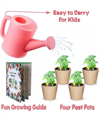 Kids Gardening Tools with STEM Learning Guide Washable Apron Watering Can Gardening Gloves Shovel Rake & Painting Accessories...