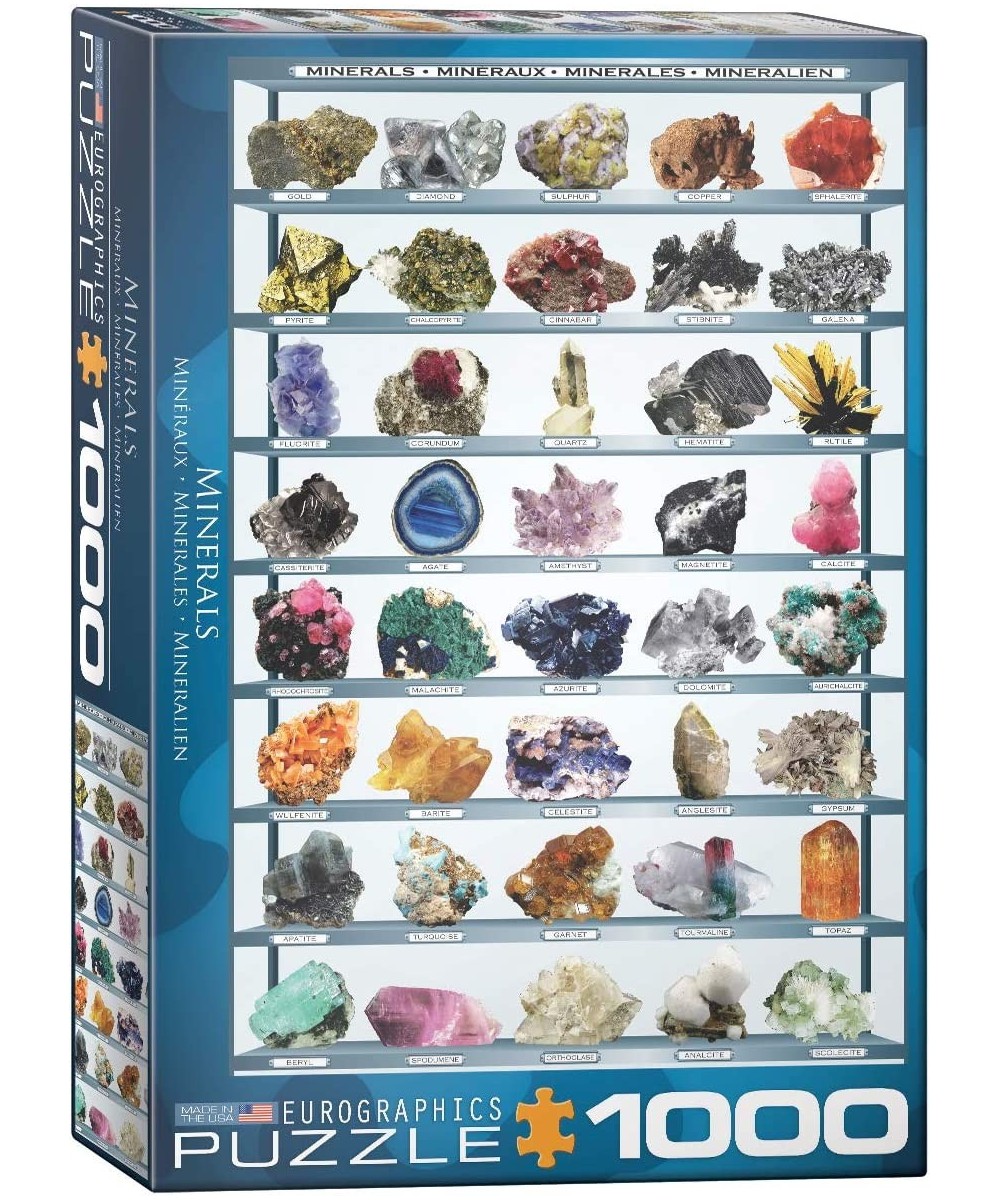 Minerals of The World 1000 Piece Puzzle (6000-2008) $33.81 - Jigsaw Puzzles