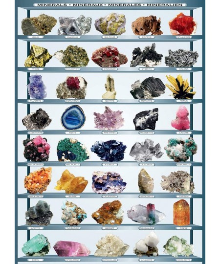 Minerals of The World 1000 Piece Puzzle (6000-2008) $33.81 - Jigsaw Puzzles