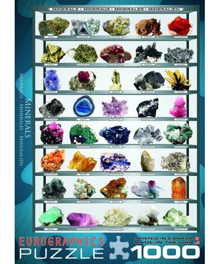 Minerals of The World 1000 Piece Puzzle (6000-2008) $33.81 - Jigsaw Puzzles