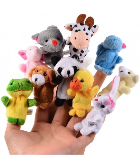 10pcs Soft Plush Animal Finger Puppets Set Baby Story Time Velvet Animal Style for Toddlers (10pcs) $17.68 - Finger Puppets