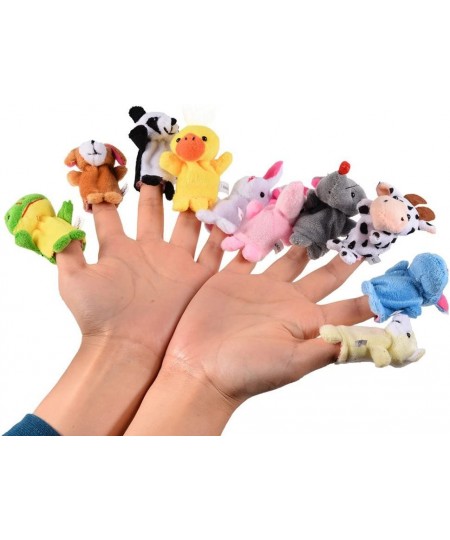 10pcs Soft Plush Animal Finger Puppets Set Baby Story Time Velvet Animal Style for Toddlers (10pcs) $17.68 - Finger Puppets