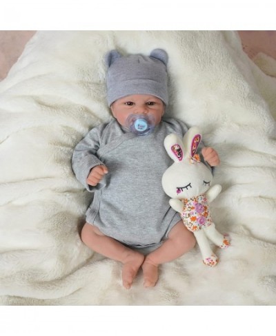 Reborn Baby Dolls Reborn Dolls Boy 17 Inch Handmade Realistic Baby Doll Newborn Lifelike Dolls in Soft Vinyl and Weightd Body...