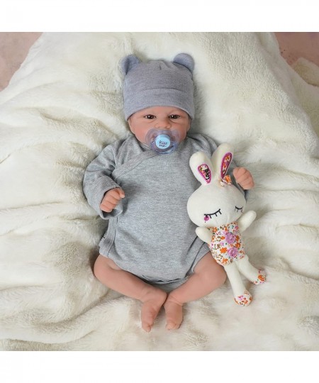 Reborn Baby Dolls Reborn Dolls Boy 17 Inch Handmade Realistic Baby Doll Newborn Lifelike Dolls in Soft Vinyl and Weightd Body...