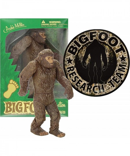 7-1/4" Bigfoot Hard Vinyl Movable Action Figure with Research Team Car Decal | Novelty Gag Practical Joke Prank Sarcastic Toy...