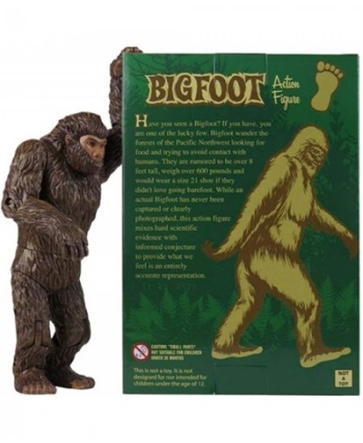 7-1/4" Bigfoot Hard Vinyl Movable Action Figure with Research Team Car Decal | Novelty Gag Practical Joke Prank Sarcastic Toy...