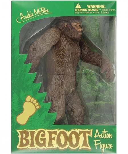 7-1/4" Bigfoot Hard Vinyl Movable Action Figure with Research Team Car Decal | Novelty Gag Practical Joke Prank Sarcastic Toy...