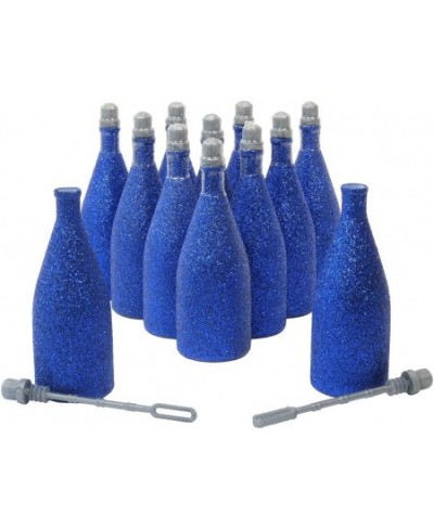 Wedding Bubbles in Glittery Blue Bottles - 12 Pack | Mini Bubbles for Wedding Anniversary Engagement Bridal Wedding Party Fav...