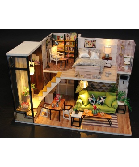 Flever? Dollhouse Miniature DIY Music House Kit Manual Creative with Furniture for Romantic Artwork Gift (Romantic Nordic) $5...