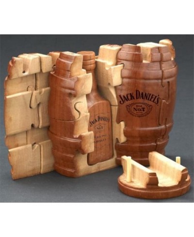 Real Wooden Barrel Puzzle 9pc (Tennessee Whiskey Bottle) Gift Boxed Exclusive Product $36.20 - 3-D Puzzles