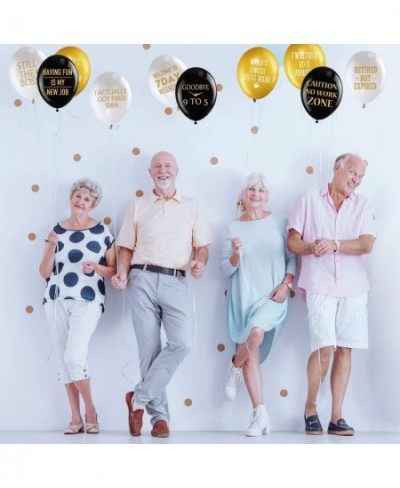 48 Pieces 12 Inches Retirement Balloons Decoration Happy Retirement Supplies Fun Retirement Latex Balloons for Women and Men ...