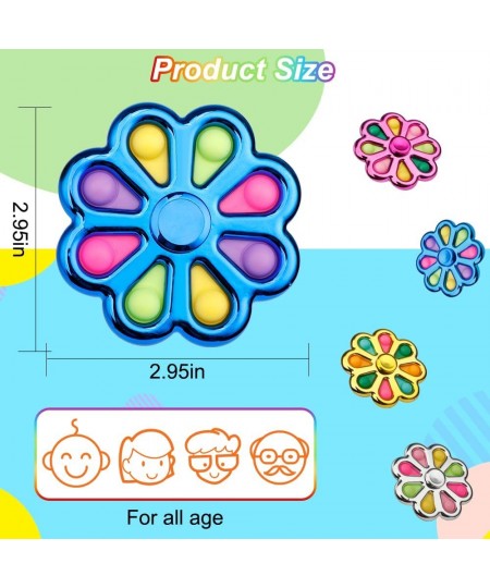 Popper Fidget Spinner Toy Pop Push Bubble Fidget Desk Toys for Kids Adults Party Favors Goodie Bag Stuffers Sensory Toys Stre...