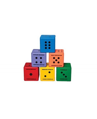 Five Components of Fitness Dice Set of 6 $97.78 - Kids' Fitness Equipment