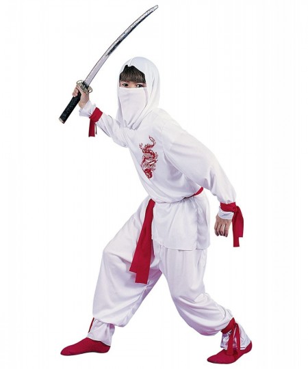 White Ninja Costume Medium 8-10 Multicolor $25.04 - Kids' Costumes