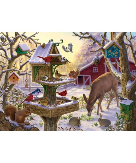 – 500 Piece Jigsaw Puzzle for Adults - ‘Sunrise Feasting’ – 500 pc Large Piece Jigsaw Puzzle by Artist Liz Goodrick Dillon - ...