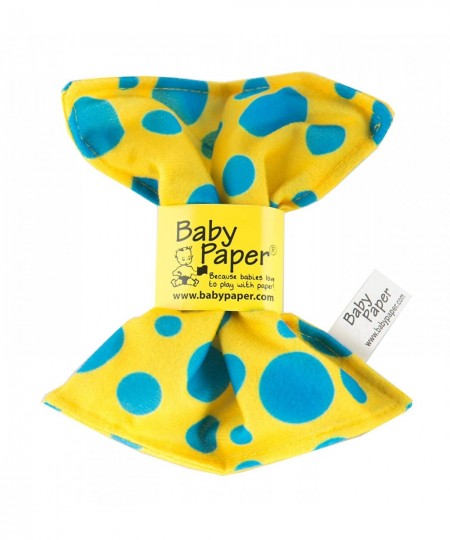 Crinkly Baby Toy - Yellow w/ Blue Dots $13.76 - Baby Teether Toys