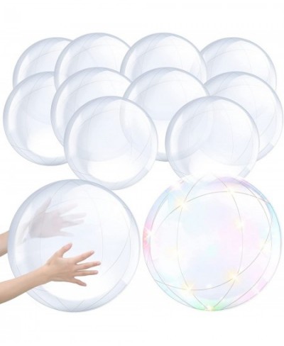 12 Pieces Inflatable Clear Beach Ball Inflatable Clear Balloons Transparent Swimming Pool Party Ball for Summer Beach Pool an...