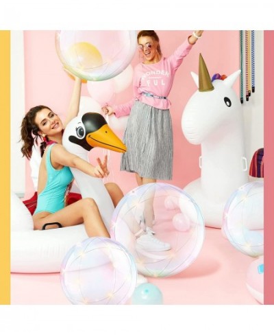 12 Pieces Inflatable Clear Beach Ball Inflatable Clear Balloons Transparent Swimming Pool Party Ball for Summer Beach Pool an...