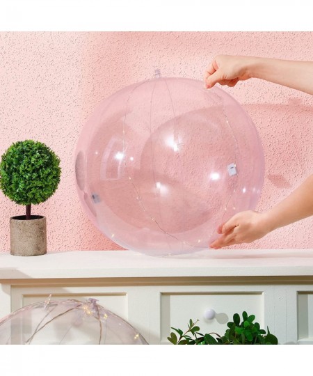 12 Pieces Inflatable Clear Beach Ball Inflatable Clear Balloons Transparent Swimming Pool Party Ball for Summer Beach Pool an...