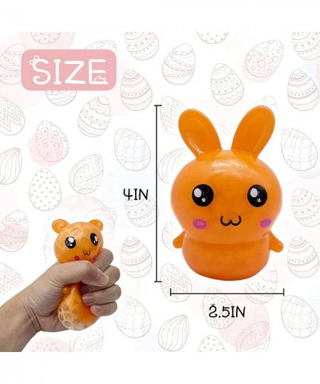 4 Pack Easter Bunny Squishy Stress Balls for Kids Adults Stress Relief Fidget Balls Filled Pop Stress Balls Fidget Toy Easter...