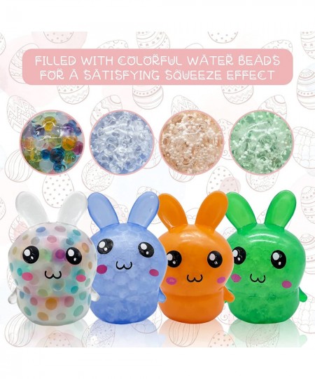 4 Pack Easter Bunny Squishy Stress Balls for Kids Adults Stress Relief Fidget Balls Filled Pop Stress Balls Fidget Toy Easter...