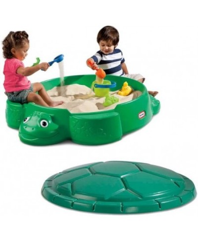 Turtle Sandbox for Playing Outdoor 38.75 L x 43.25 W x 12.00 H Inches Green $112.16 - Sandboxes & Beach Toys