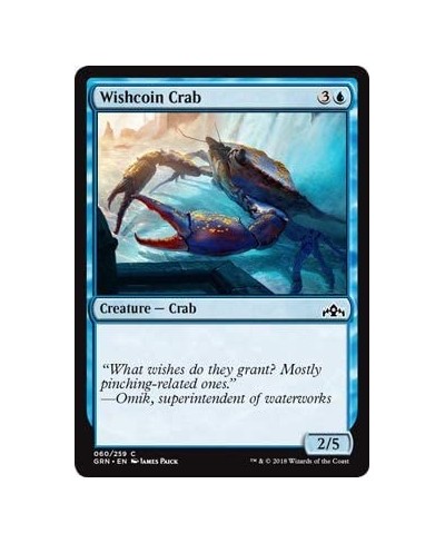 Magic: The Gathering - Wishcoin Crab - Foil - Guilds of Ravnica - Common $10.59 - Magic Kits & Accessories