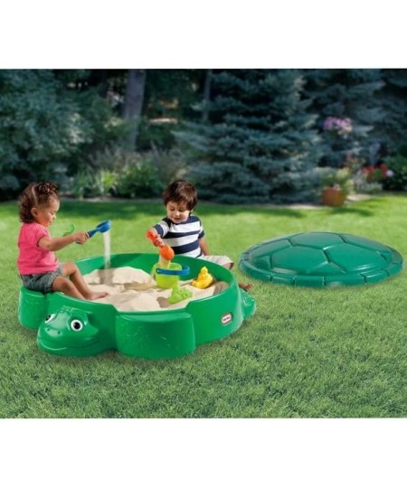 Turtle Sandbox for Playing Outdoor 38.75 L x 43.25 W x 12.00 H Inches Green $112.16 - Sandboxes & Beach Toys