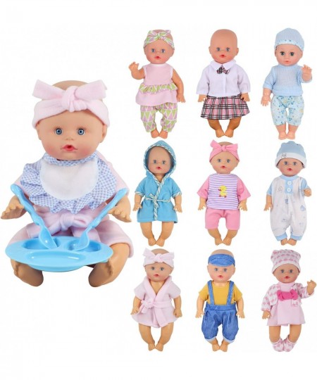 9 Sets for 9-10-11 Inch Alive Baby Doll Clothes Reborn Newborn Dress Outfits Clothing Costumes with Kitchen Accessory $32.86 ...