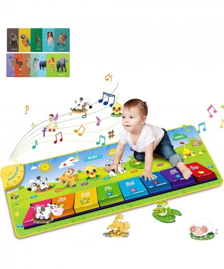 Piano Mat ToddlerToys Musical Dance Floor Piano Keyboard Mat with 25 Music Sounds Animal Blanket Touch Playmat Early Educatio...