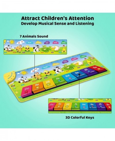 Piano Mat ToddlerToys Musical Dance Floor Piano Keyboard Mat with 25 Music Sounds Animal Blanket Touch Playmat Early Educatio...