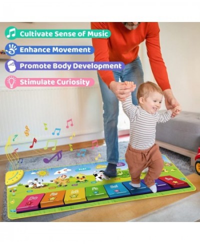 Piano Mat ToddlerToys Musical Dance Floor Piano Keyboard Mat with 25 Music Sounds Animal Blanket Touch Playmat Early Educatio...