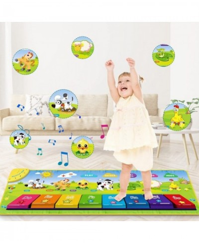 Piano Mat ToddlerToys Musical Dance Floor Piano Keyboard Mat with 25 Music Sounds Animal Blanket Touch Playmat Early Educatio...